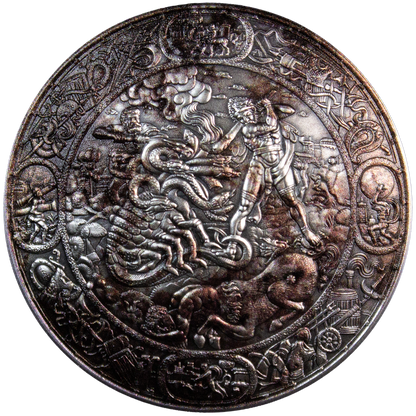 Estimate: KOMSCO The Shield of Hercules Korea Stacker 1 oz Silver Medal