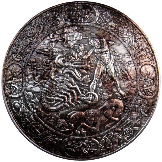 Estimate: The Shield of Hercules Stacker 1 oz Silver Medal