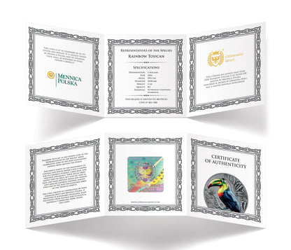 2026 Niue Representatives of the Species - Rainbow Toucan 2 oz Silver Coin