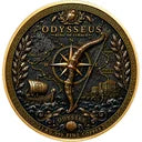 2026 Odysseus King of Ithaca Colorized 1 Kilo Copper Medal