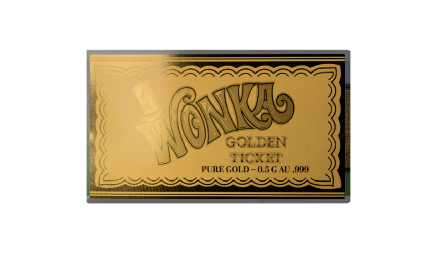 2027 Samoa Willy Wonka Golden Ticket 0.5g Gold Coin