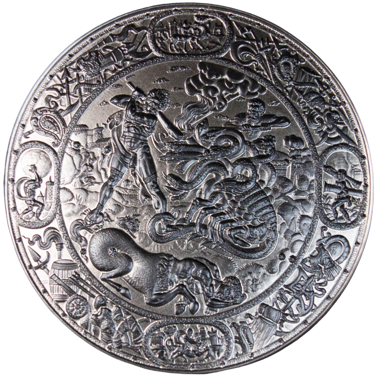 Estimate: KOMSCO The Shield of Hercules Korea Stacker 1 oz Silver Medal