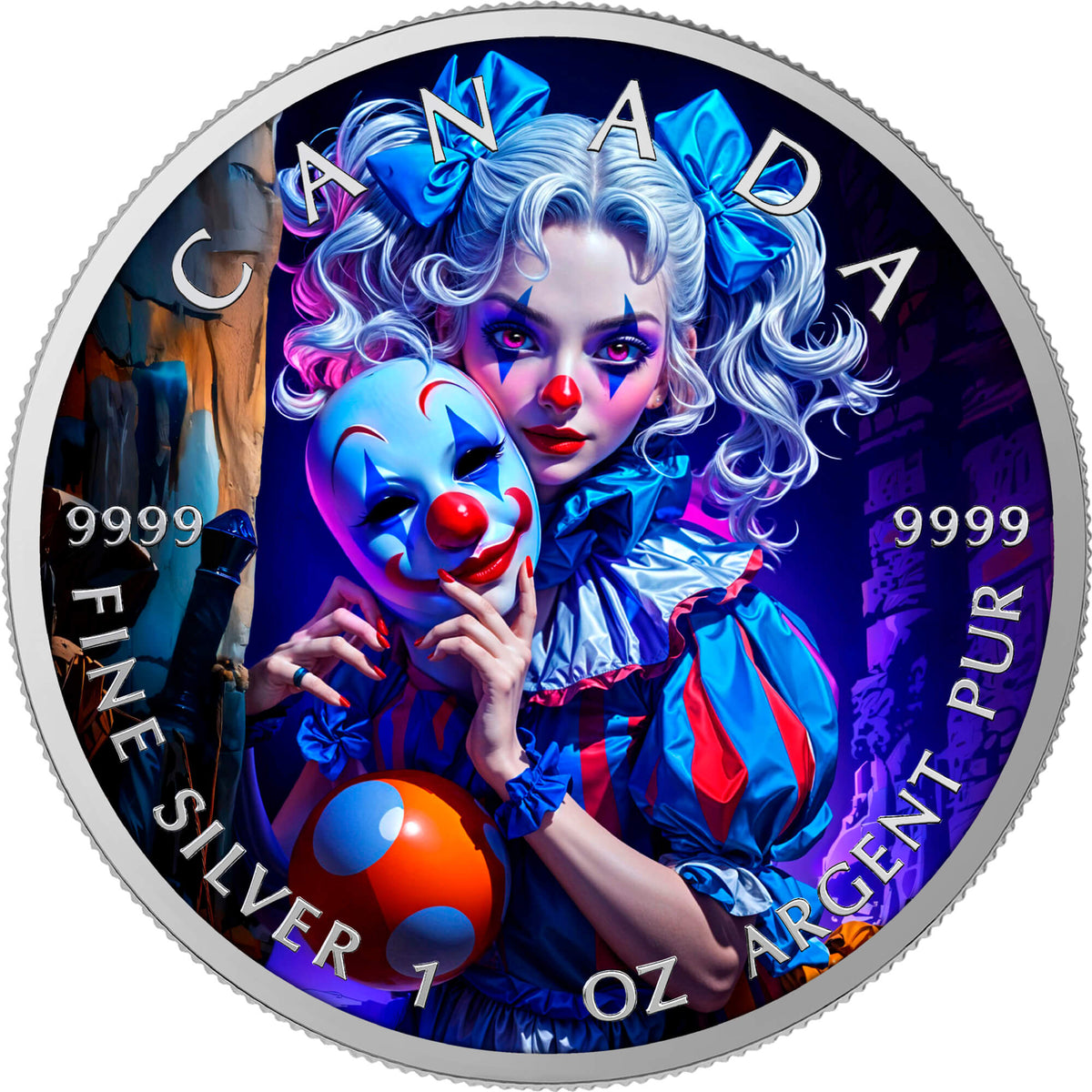 2026 Canada Maple Leaf The Clown Edition 1 oz Silver Coin