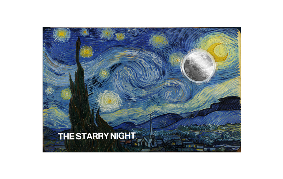 2026 Starry Night 1g Silver Round in Card