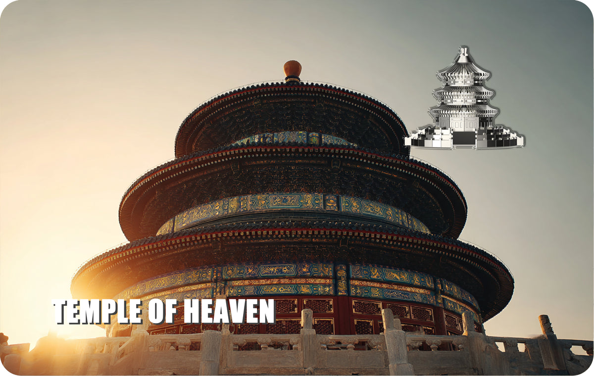 2026 Liberia Temple of Heaven HR 1/10 oz Silver Coin in Card