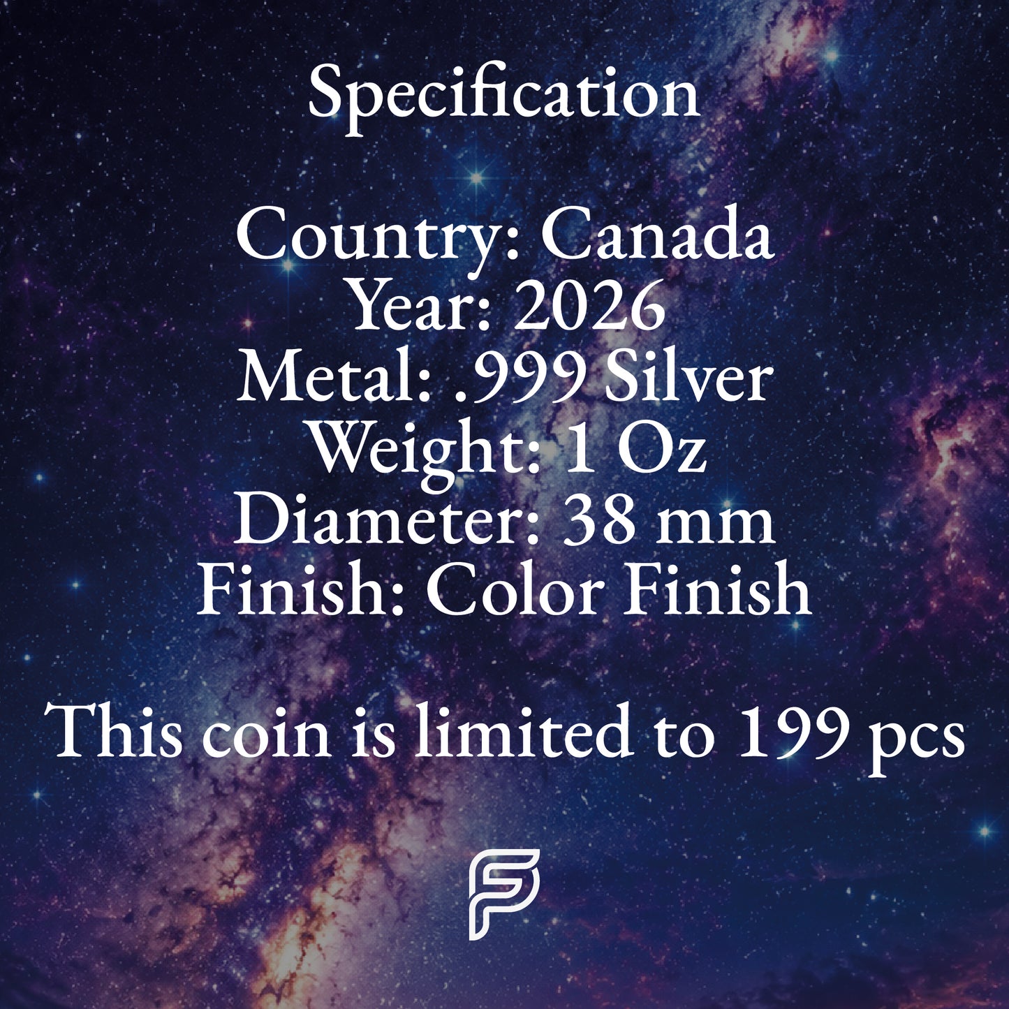 2026 Canada Maple Leaf Stellar Guardian Edition 1 oz Silver Coin (08/05)