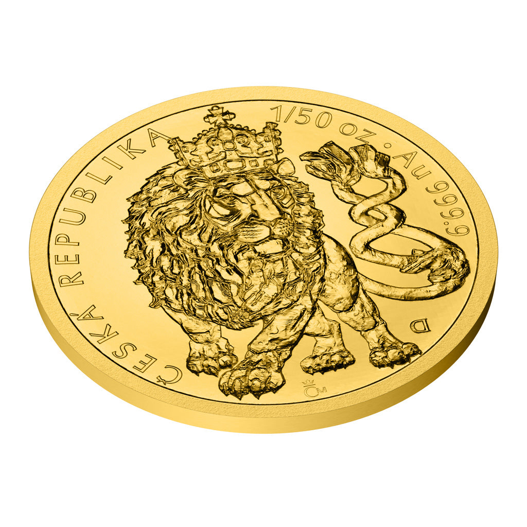 2026 Niue Czech Lion 1/50 oz Gold Coin (06/30)