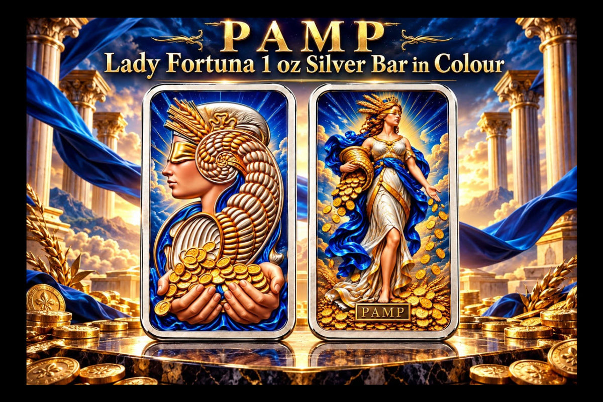 PAMP Lady Fortuna Colorized 1 oz Silver Bar
