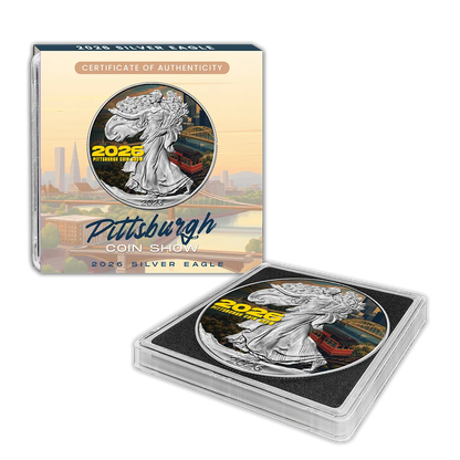 2026 U.S. Eagle Pittsburgh Coin Show Edition 1 oz Silver Coin
