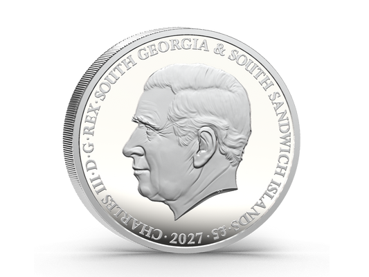 2027 South Georgia Antarctic Fur Seal Proof 2 oz Silver Coin