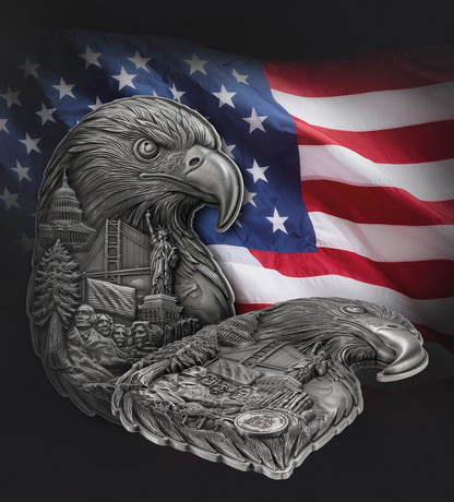 2026 Barbados Soul of a Nation Eagle Stacker 3 oz Silver Coin