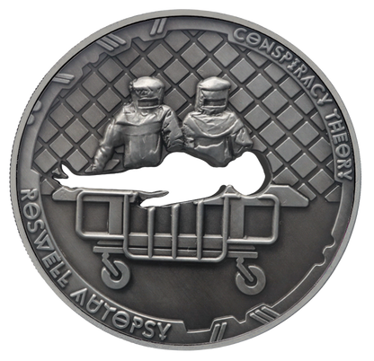 2022 Samoa Conspiracy Collection - Roswell Cut-Out CN Coin in Card