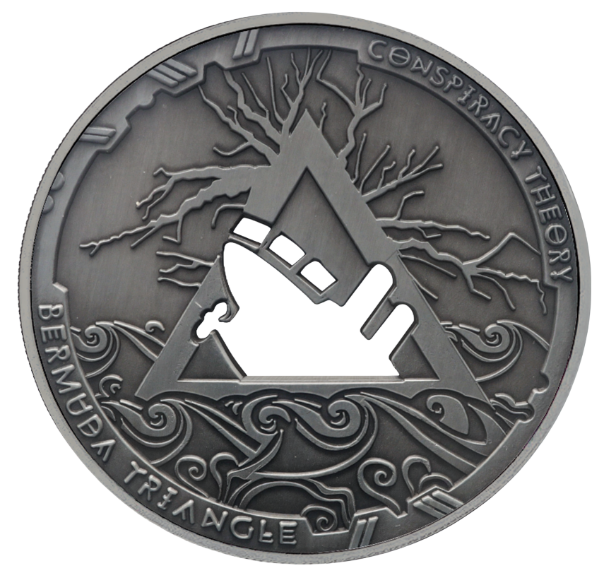 2022 Samoa Conspiracy Collection - Bermuda Triangle Cut-Out CN Coin in Card