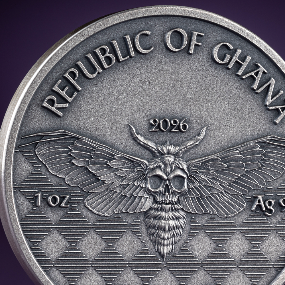 2026 Ghana Memento Mori - Rockstar 1 oz Silver Coin