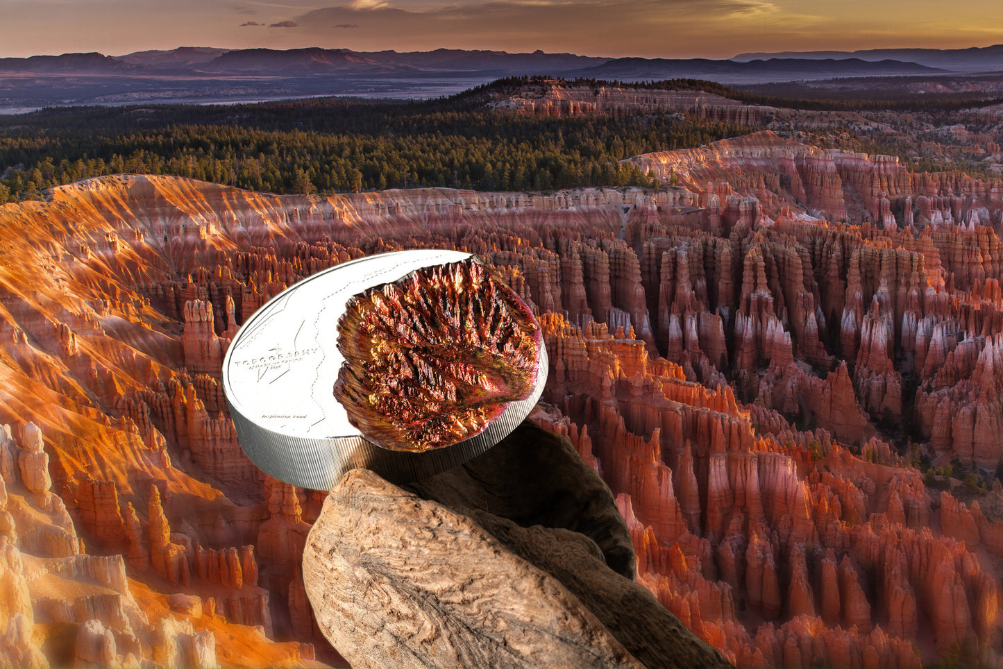 2026 Cook Islands Topography - Bryce Canyon 5 oz Silver Coin