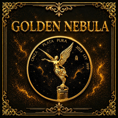 2024 Mexico Libertad Golden Nebula Edition 1 oz Silver Coin