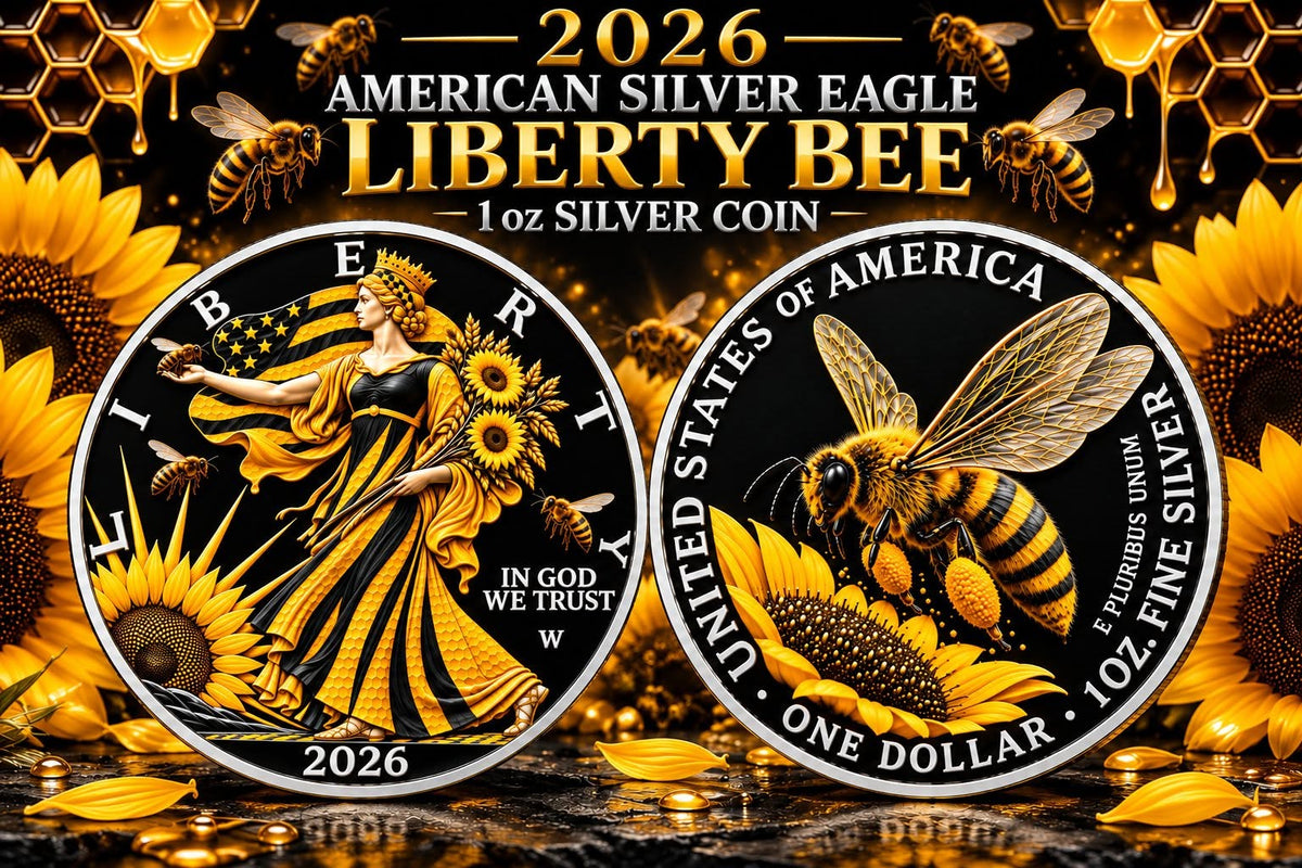 2026 U.S. Eagle Liberty Bee Edition 1 oz Silver Coin