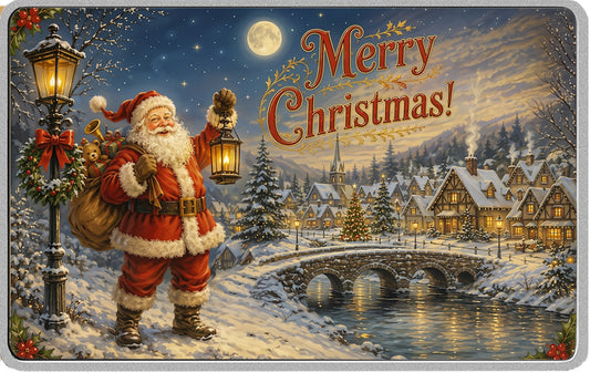 2026 Cameroon Postcard to Santa 100g White Brass Coin (06/19)