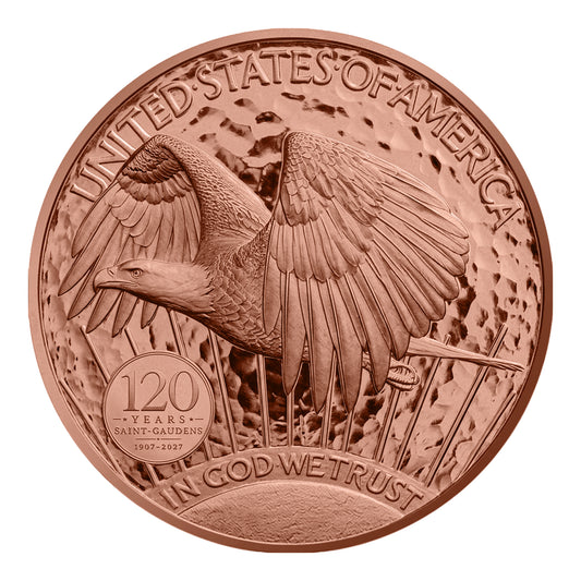 2027 Sioux Nation St. Gauden's Double Eagle 120th Ann. 5 oz Copper Coin - Capsule
