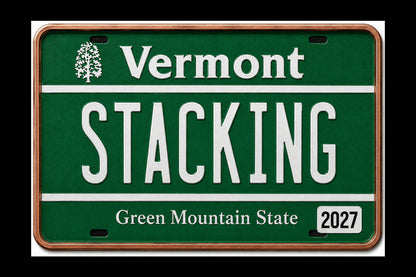 2027 MINNESOTA Stacking Across America License Plate Colorized 1 oz Copper Bar (Series 1) (07/07)
