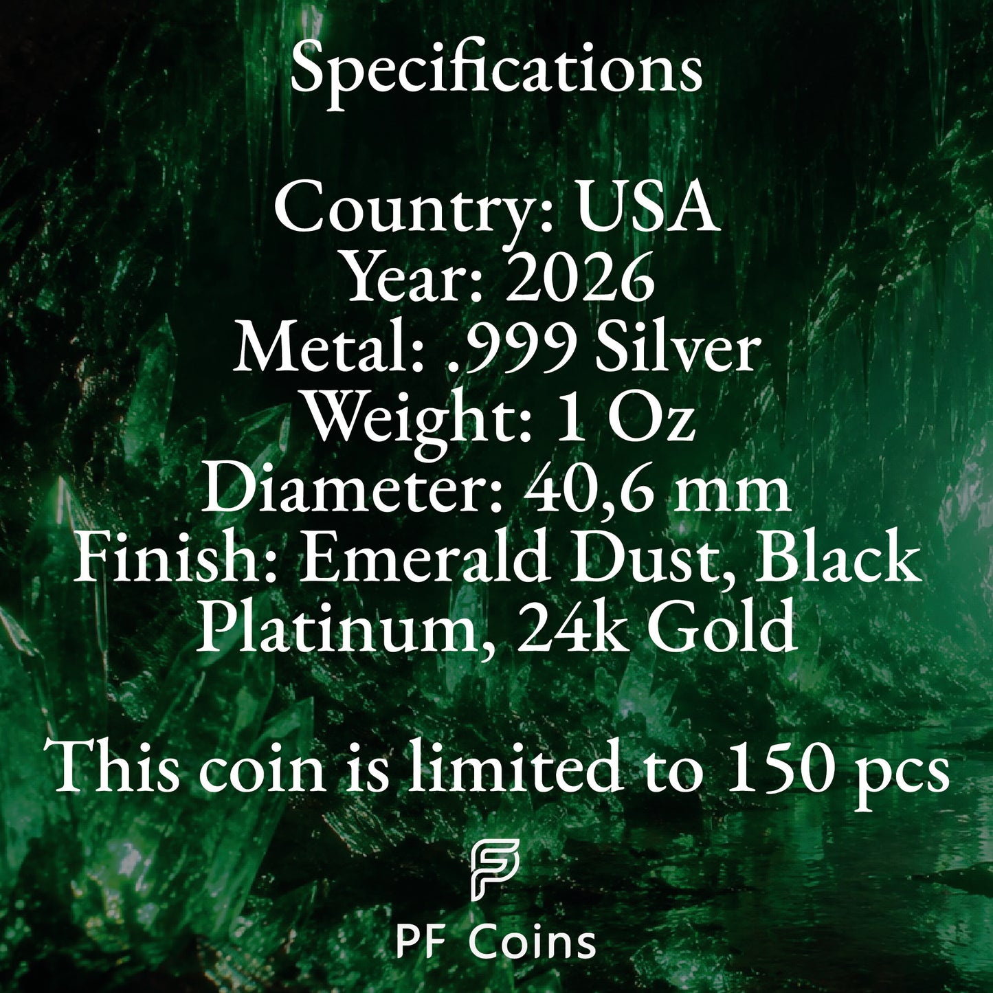 2026 U.S. Eagle Green Monster Edition 1 oz Silver Coin (07/17)
