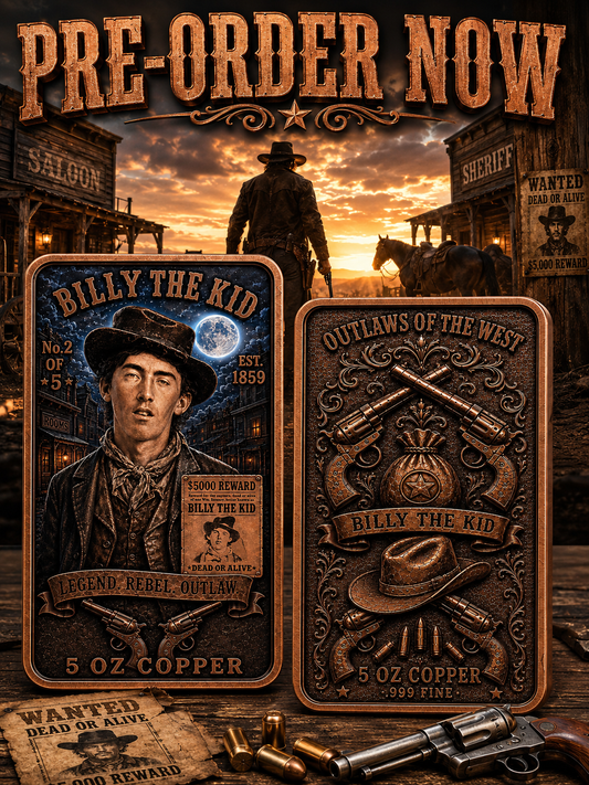 Billy the Kid 5 oz Copper (2nd in series)