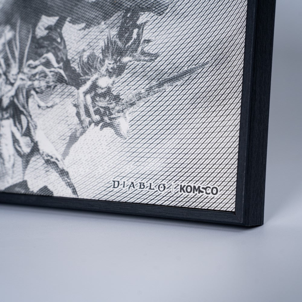 2026 KOMSCO Diablo 30th Anniversary Intaglio Print - Black & White Edition