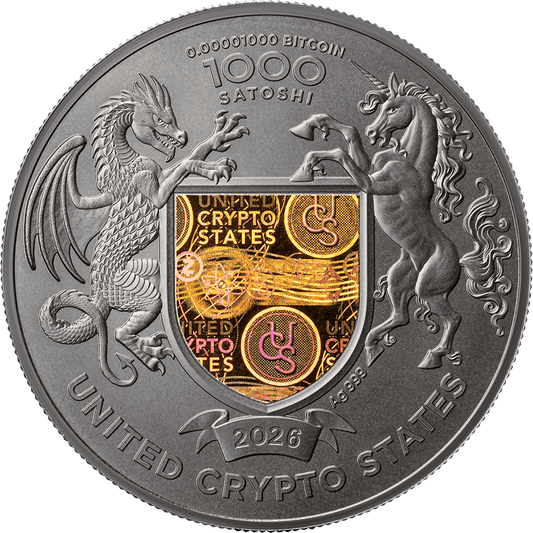 2026 United Crypto States Ukraine Cradle of Freedom 1 oz Silver Coin