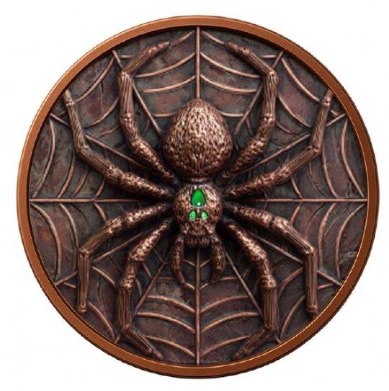 In Stock! 5 oz Glow in the Dark Spider Copper in Capsule