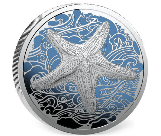 2026 Pitcairn Islands Ocean Wonders Starfish Proof 1 oz Silver Coin (08/07)