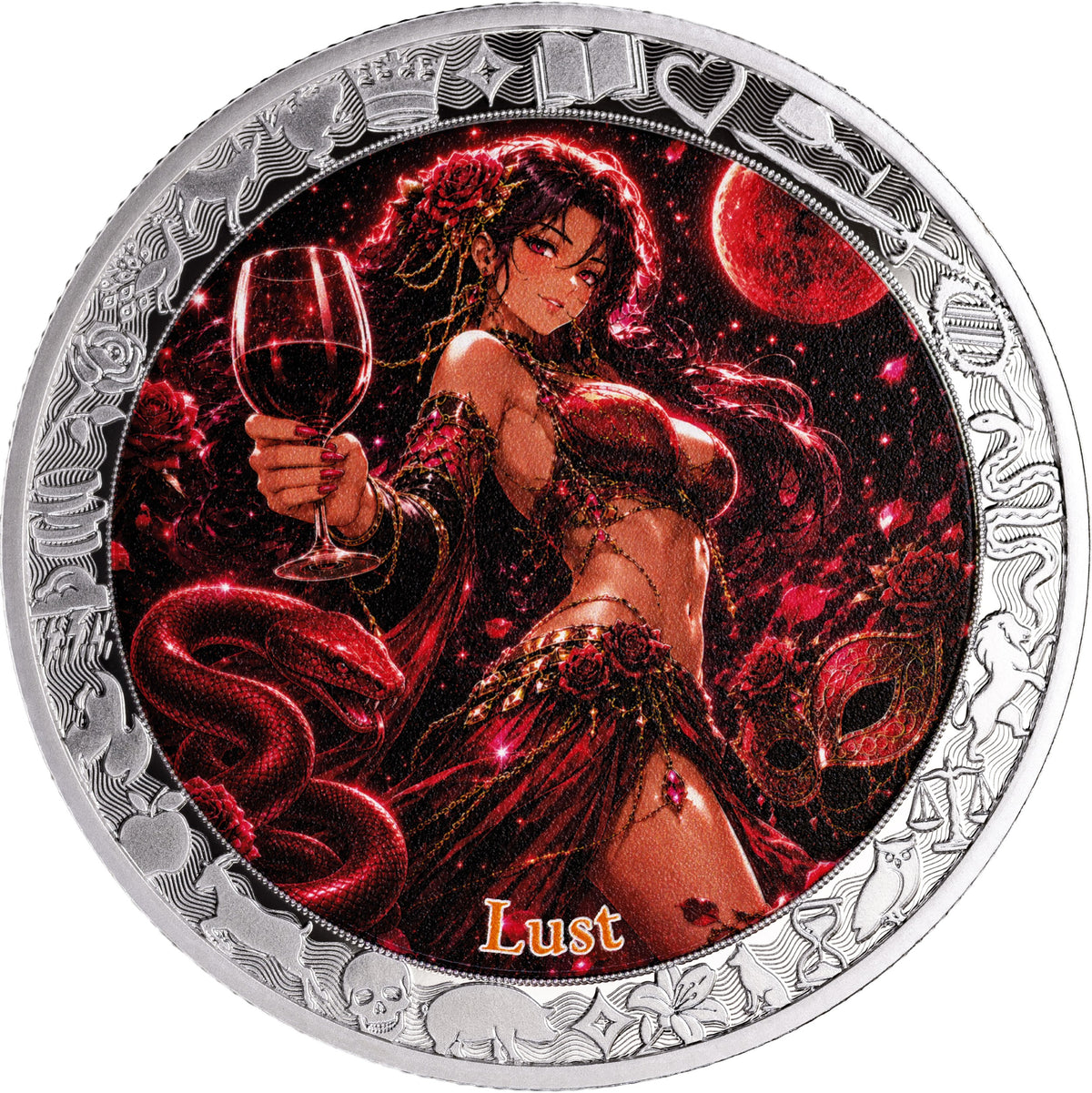 2026 Niue Seven Sins & Virtues - Lust 1 oz Silver Coin