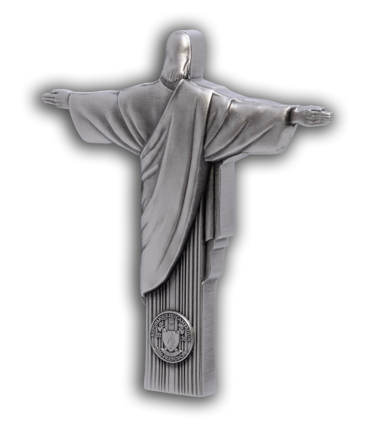 2026 Cameroon Christ the Redeemer 2 oz Silver Coin (06/26)