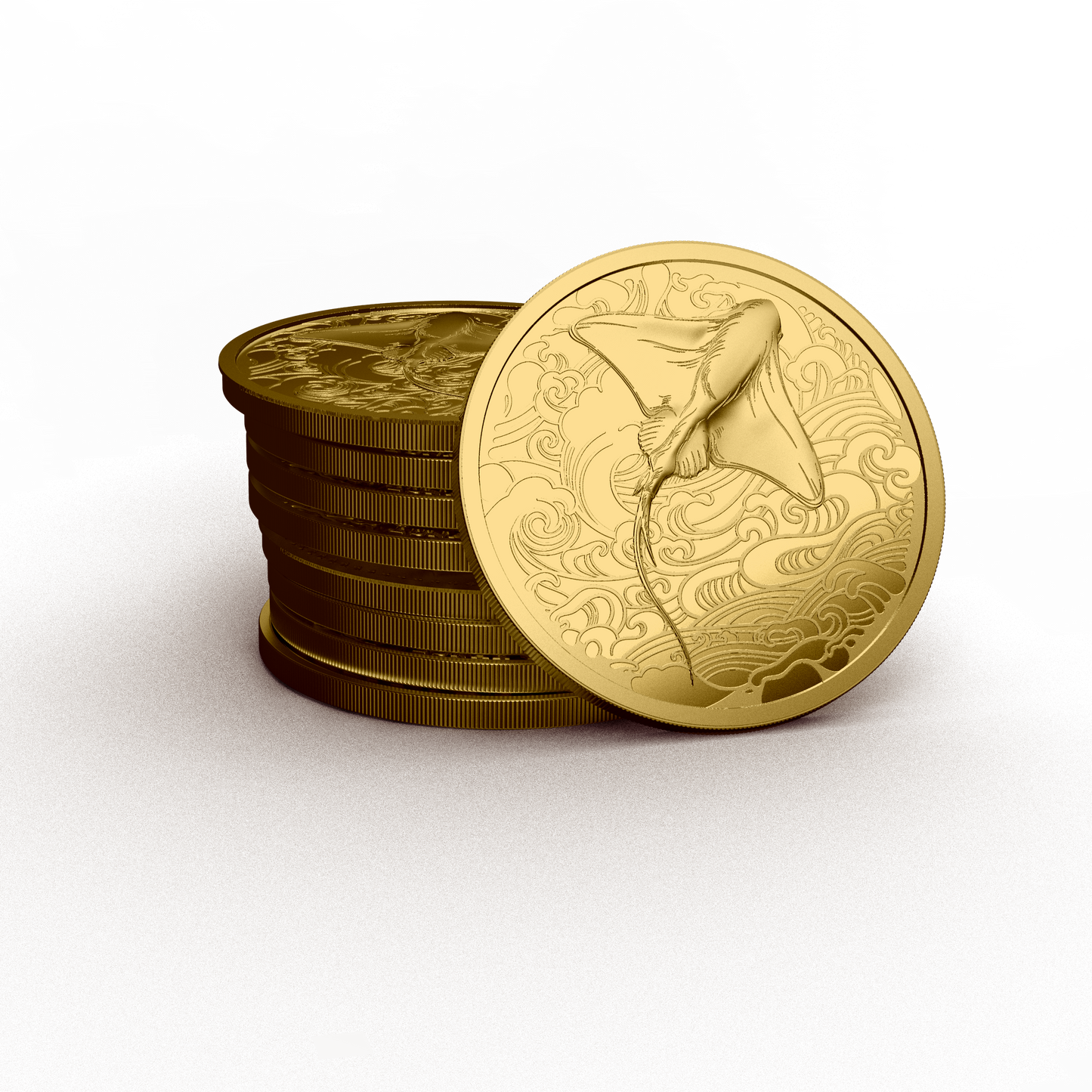 2026 Pitcairn Islands Ocean Wonders Stingray 0.5g Gold Coin (07/31)