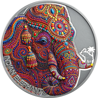 2026 Cameroon Patterns of the World - Indian Elephant 2 oz Silver Coin