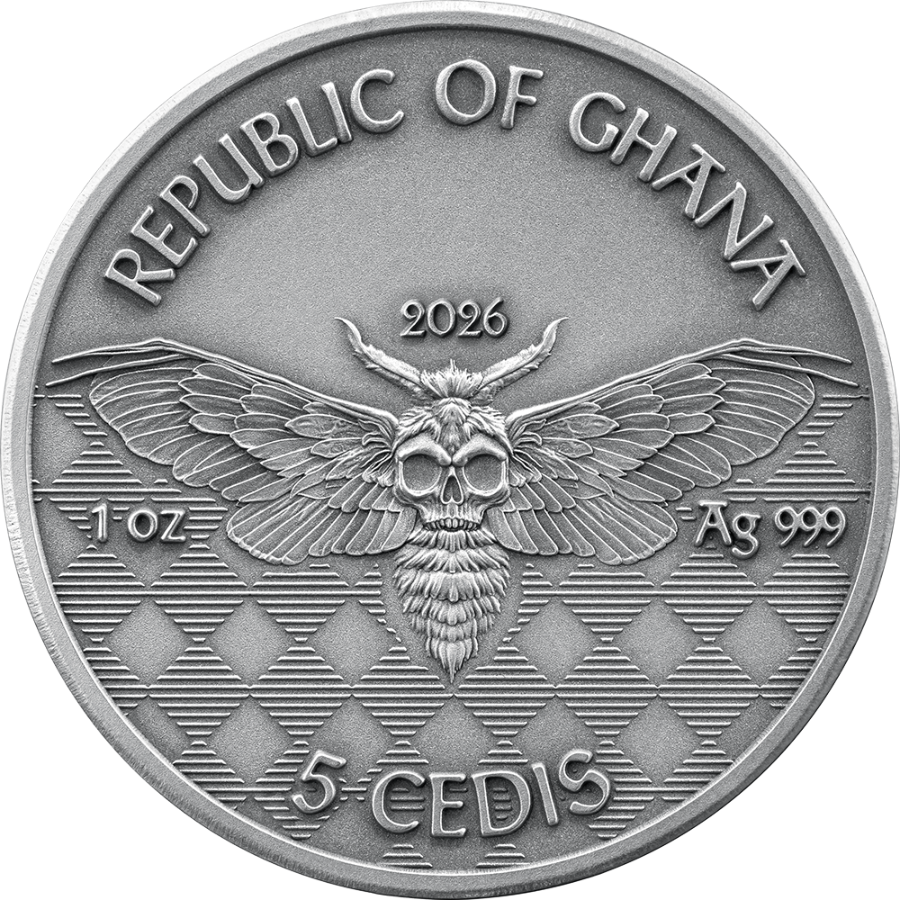 2026 Ghana Memento Mori - Rockstar 1 oz Silver Coin