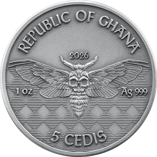 2026 Ghana Memento Mori - Rockstar 1 oz Silver Coin