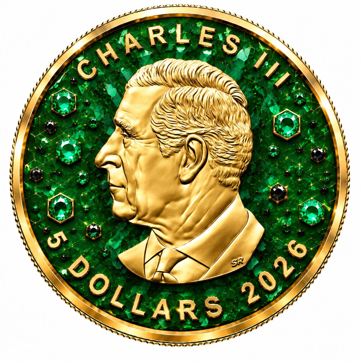 2026 Canada Maple Leaf Emerald Venom Edition 1 oz Silver Coin