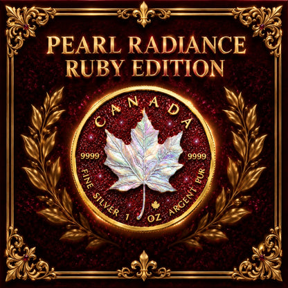 2026 Canada Maple Leaf Pearl Radiance Ruby Edition 1 oz Silver Coin