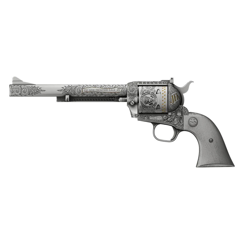 2027 Samoa JFK's Revolver Shaped 2 oz Silver Coin