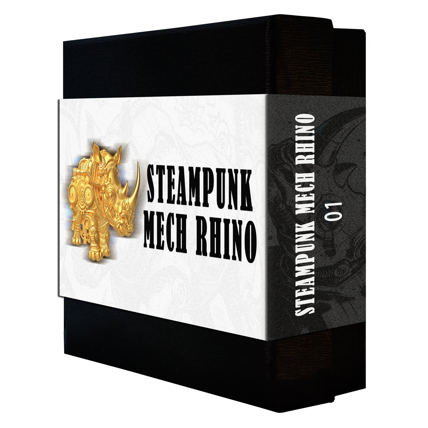 2027 Cameroon Mech Rhino Shaped 2 oz Gold Gilded Silver Coin