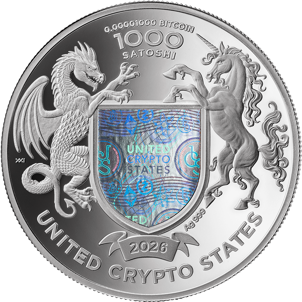 2026 United Crypto States Liberty 1/2 oz Silver Coin
