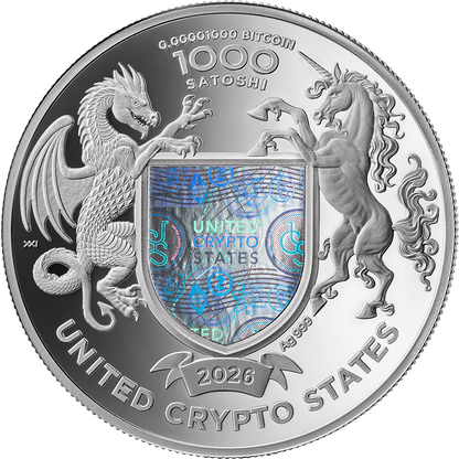 2026 United Crypto States Liberty 1/2 oz Silver Coin