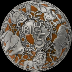 2026 Burundi Big 5 Africa Half-Spherical 2 oz Silver Coin