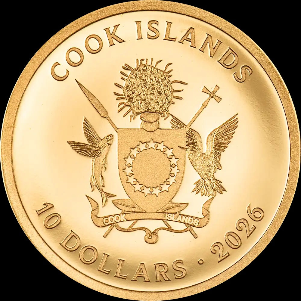 2026 Cook Islands First Responders - Police 1g Gold Coin (06/17)