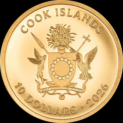 2026 Cook Islands First Responders - Police 1g Gold Coin (06/17)