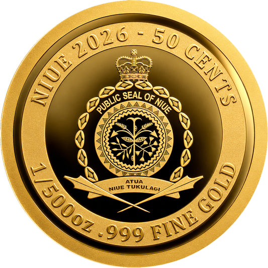 Factory Special! 2026 Niue Grizzly Bear 1/500 oz Gold Coin