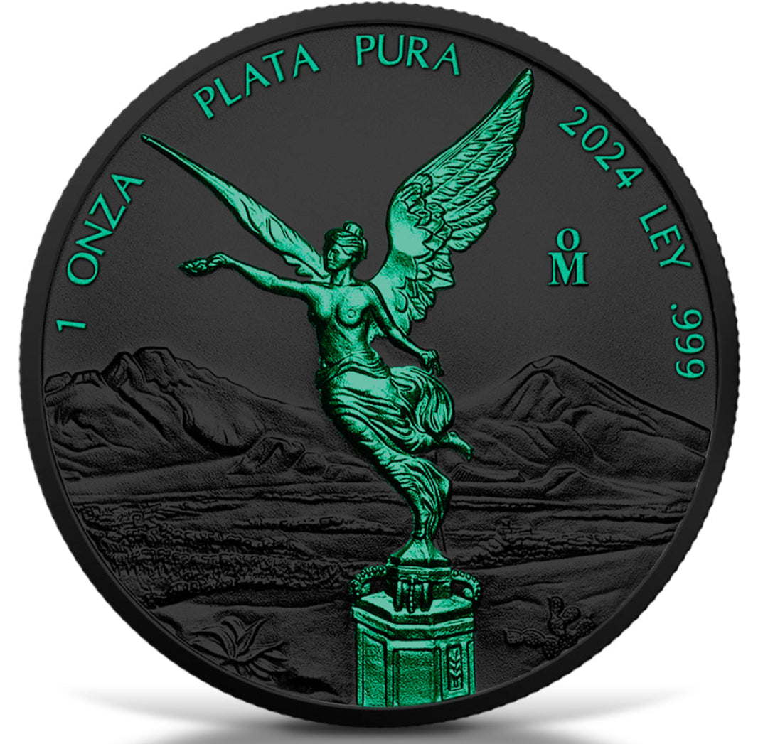2024 Mexico Libertad Black Platinum Poison Edition 1 oz Silver Coin (07/17)