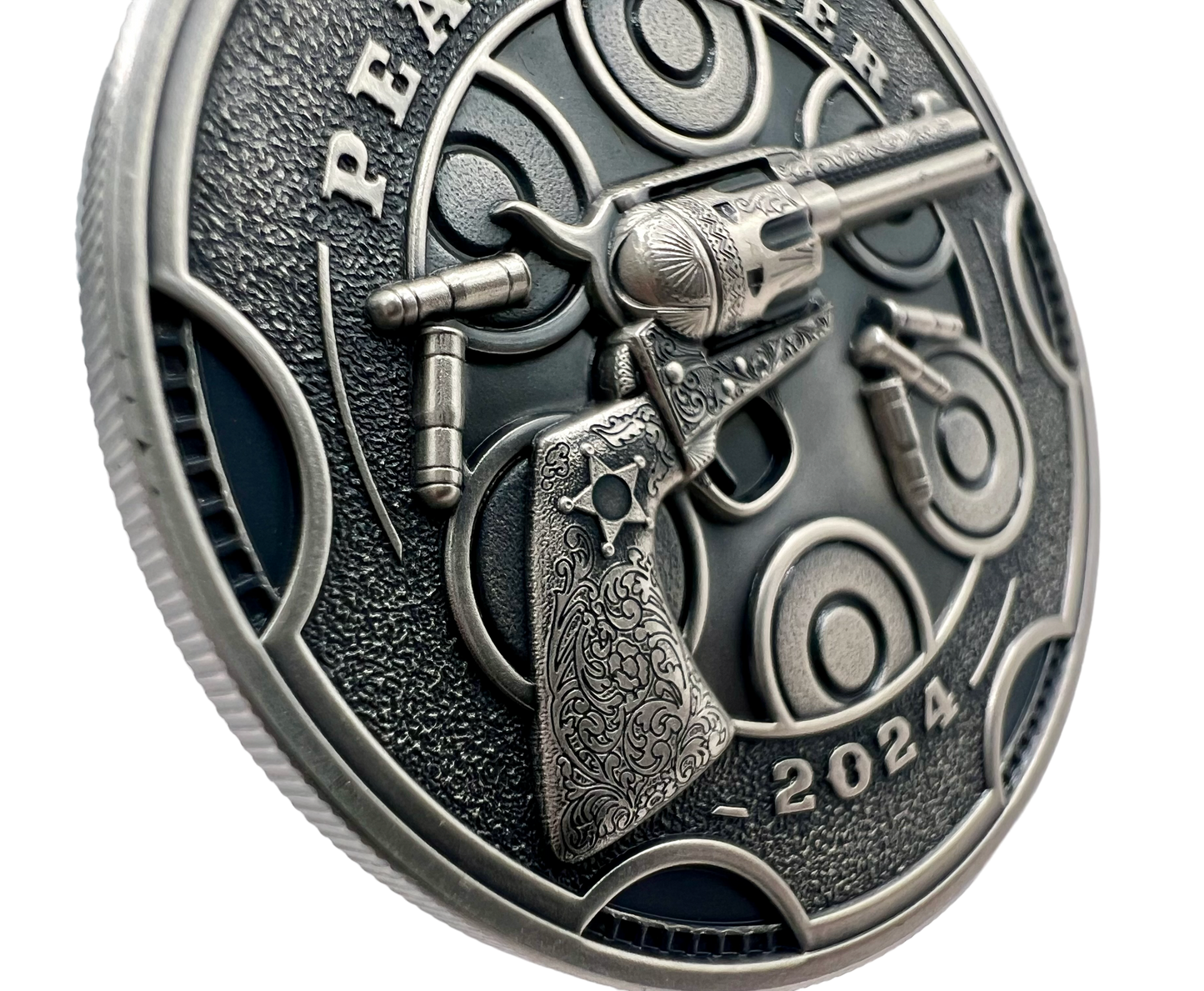 2024 Cameroon Peacemaker UHR 1 oz Silver Coin NGC MS 70 Bullet Label