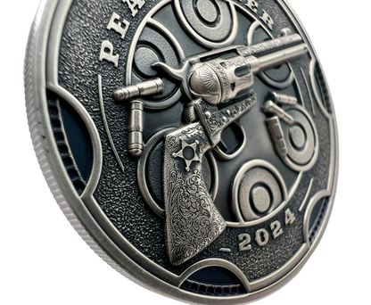 2024 Cameroon Peacemaker UHR 1 oz Silver Coin NGC MS 70 Bullet Label