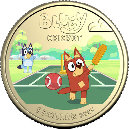 2027 Australia Bluey Cricket 9g CN Coin in Card